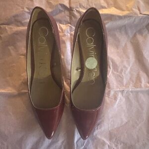 Calvin Klein Women's Dark Red Heels